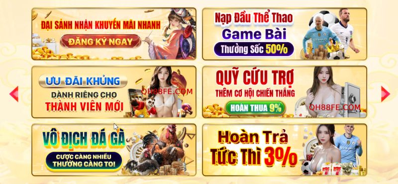 Các chương trình khuyến mãi và ưu đãi của Công ty Pq88 Games - Pq88