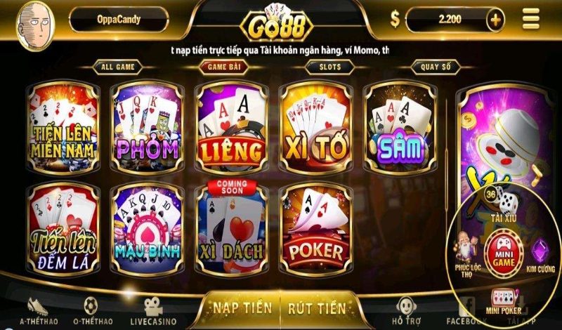 Me88 Online cung cấp danh sách các trò chơi - Me88