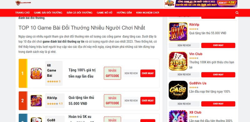 Liệt kê những trò chơi trực tuyến được xếp hạng Keonhacai phổ biến nhất - Keonhacai